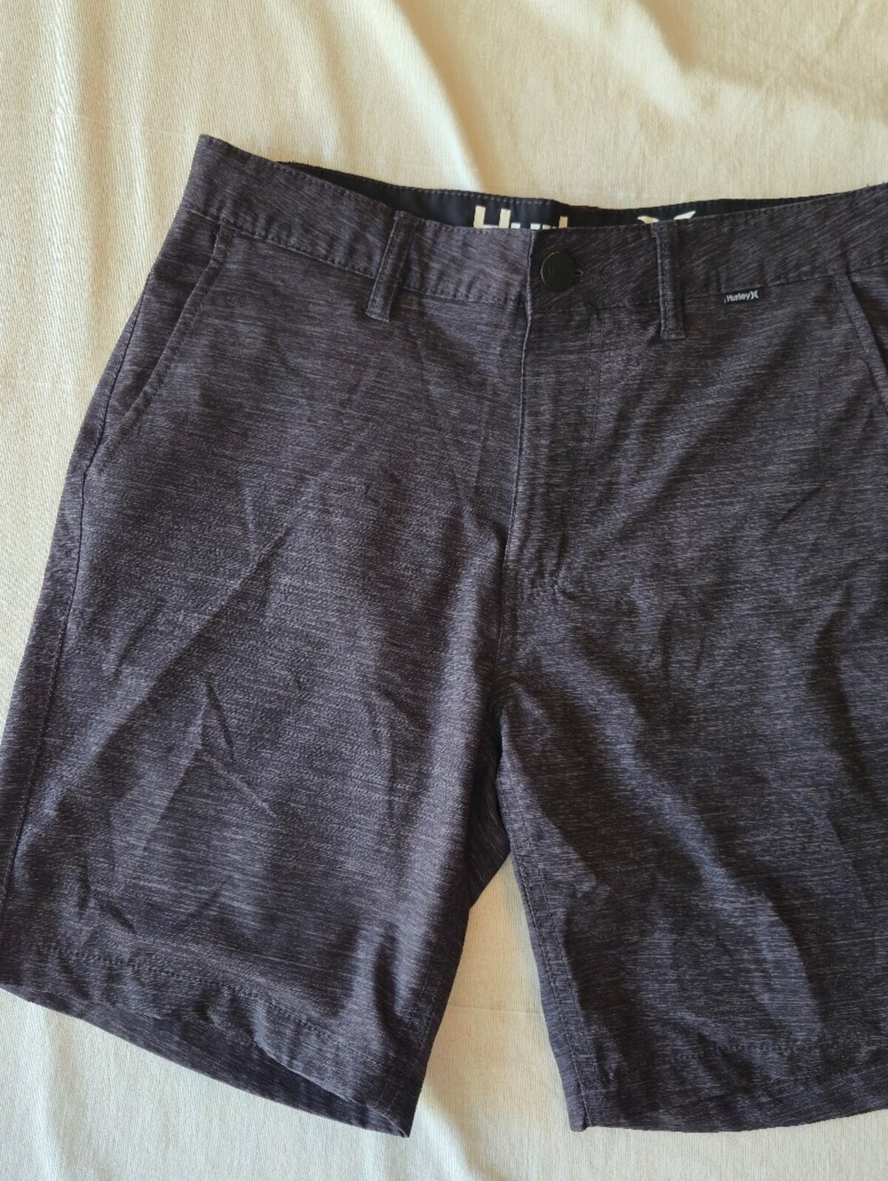 Hurley Men's Black Heathered Shorts Size 30